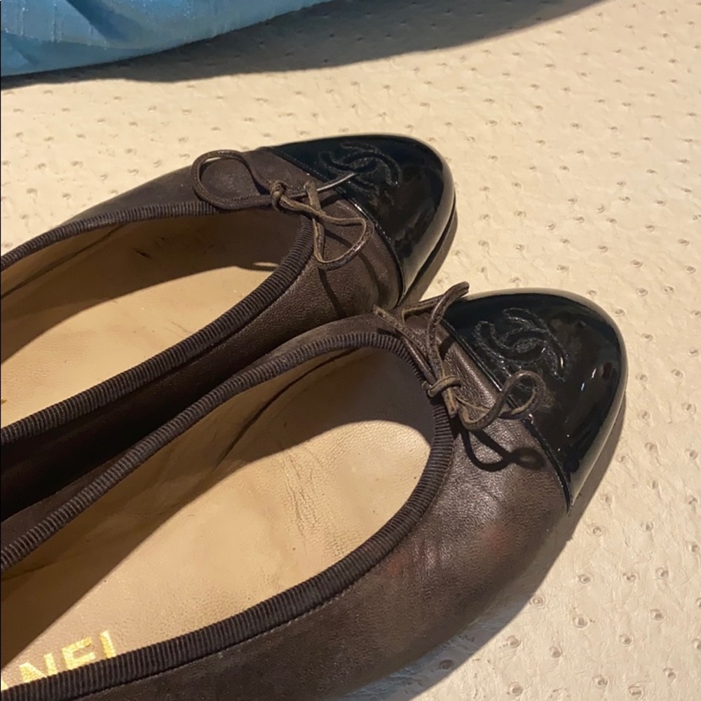 Chanel flats , brown and black size 39.5 - Picture 2 of 12